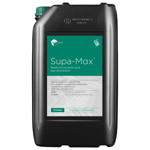 Supa-Max™ Ready-To-Use Teat Disinfectant | 25L & 200L