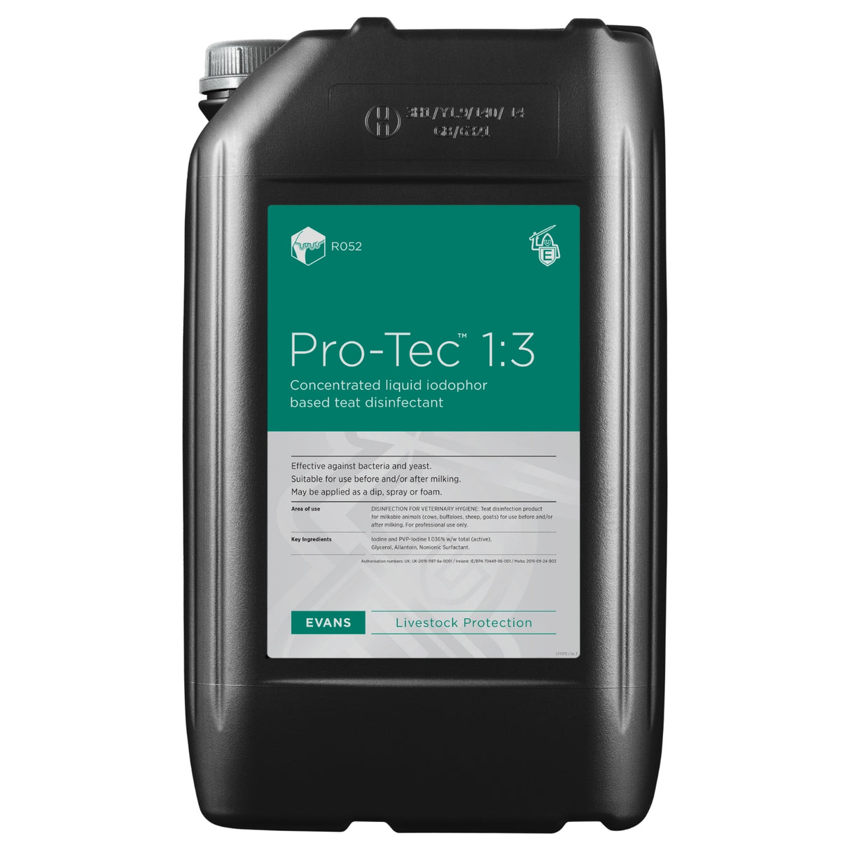 Pro-Tec™ 1:3 Concentrate Conditioning Teat Disinfectant | 25L