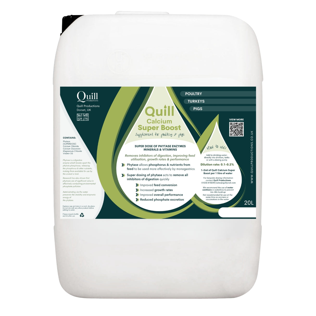 Quill Calcium Super Boost | 1L, 20L & 200