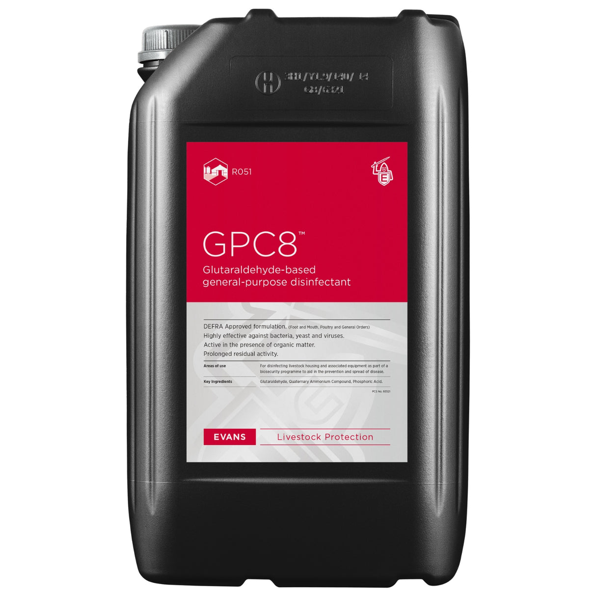 GPC8™ Glutaraldehyde-based Disinfectant | 25L & 200L