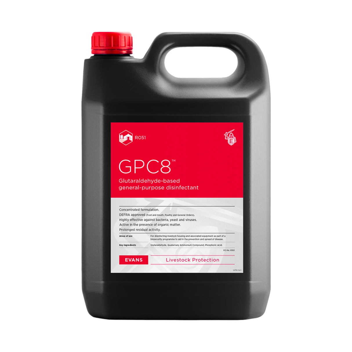 GPC8™ Glutaraldehyde Based Disinfectant | 5L